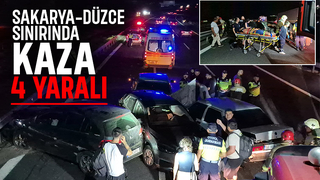 Otoyolda zincirleme kaza