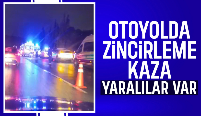 Otoyolda zincirleme kaza