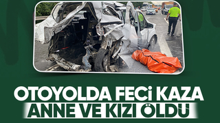 Otoyoldaki kazada anne ve kızı öldü, 4 kişi yaralandı