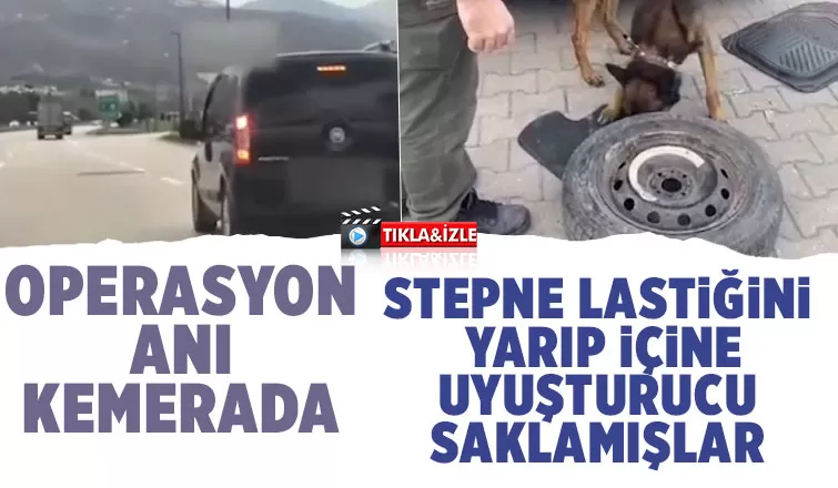 Otoyoldaki uyuşturucu operasyonu kamerada