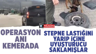 Otoyoldaki uyuşturucu operasyonu kamerada