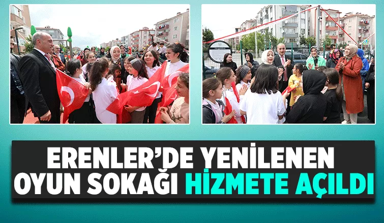 Oyun sokağı yenilenerek hizmete girdi