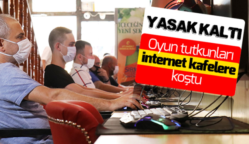 Oyun tutkunları internet kafelere koştu