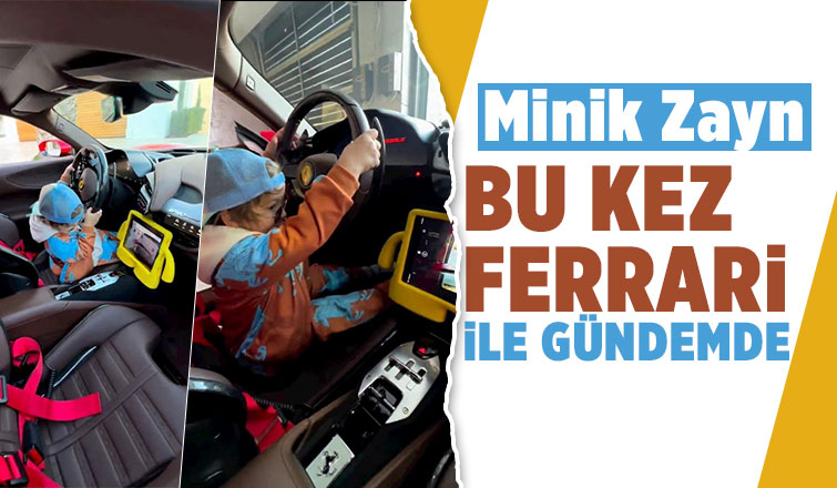 Oyuncak araba kullanır gibi Ferrari’yi kullandı