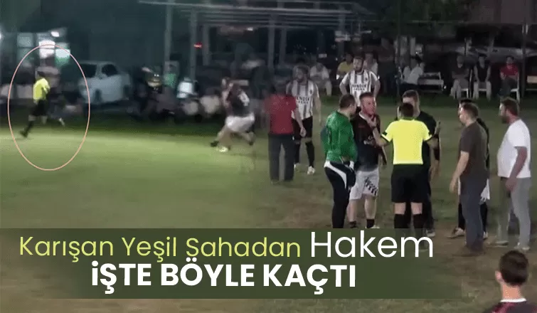 Oyuncular hakemin üzerine yürüyünce olanlar oldu