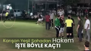 Oyuncular hakemin üzerine yürüyünce olanlar oldu