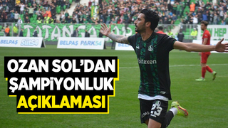 Ozan Sol'dan şampiyonluk açıklaması
