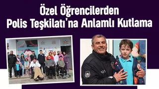  Özel Çocuklardan Polis Teşkilatına Duygu Yüklü Tablo