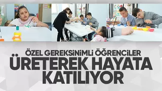 Özel gereksinimli öğrenciler magnet üretiyor