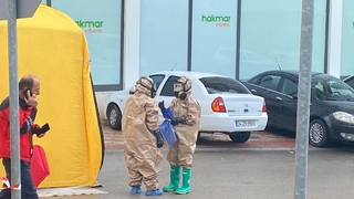 Paketten kimyasal sızdı, tüm ekipler seferber oldu