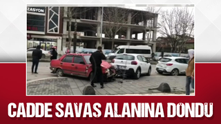 Palmiye caddesinde kaza