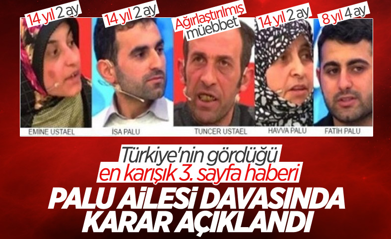 Palu ailesi davasında karar çıktı