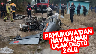 Pamukova'dan havalanan eğitim uçağı düştü: 2 ölü