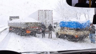 Pamukova yolunda kaza