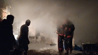 Pamukova’da samanlık yangını