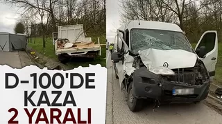 Panelvan ile kamyonet çarpıştı: 2 yaralı