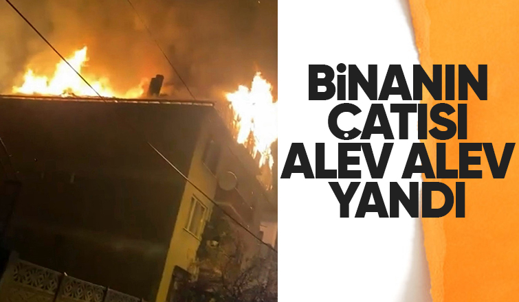 Panik anları: Alev alev yandı