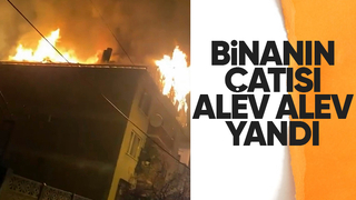 Panik anları: Alev alev yandı