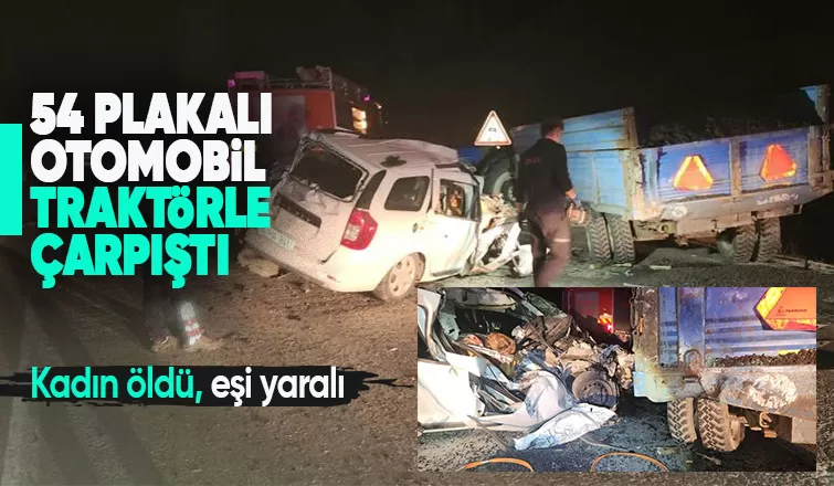 Paramparça olan 54 plakalı otomobilde Can pazarı