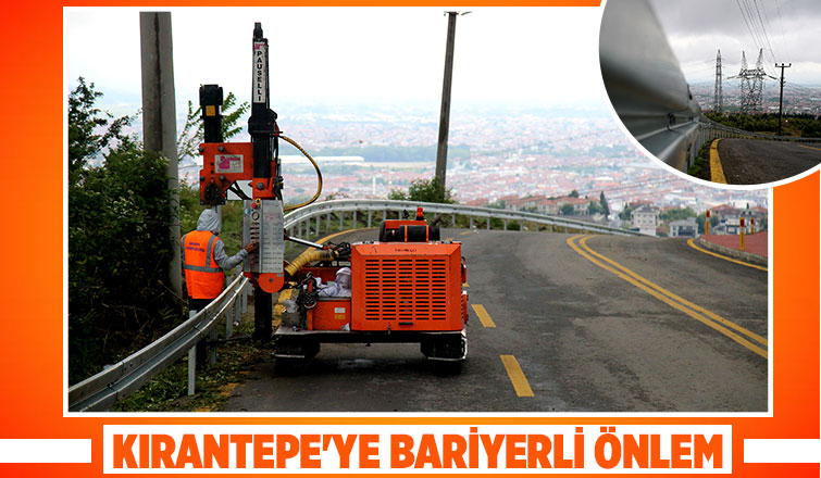 Paraşüt Tepe’ye giden yolda artık çelik bariyer var