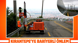 Paraşüt Tepe’ye giden yolda artık çelik bariyer var