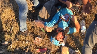 Paraşütçü ölümden döndü