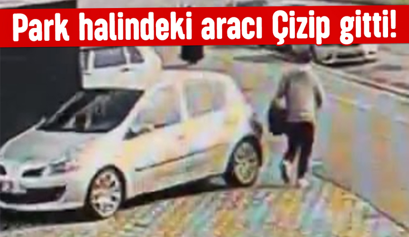 Park halindeki aracı çizdi