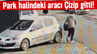 Park halindeki aracı çizdi