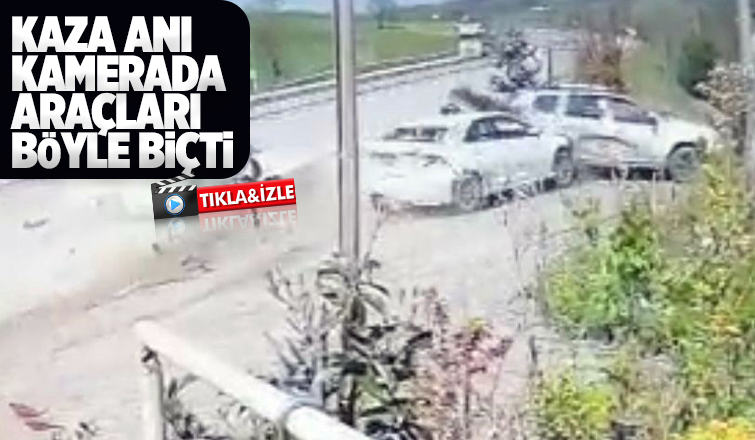 Park halindeki araçları böyle biçti