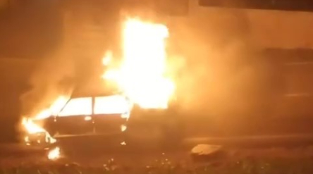 Park halindeki araçta yangın