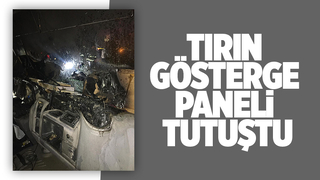 Park halindeki tırda yangın