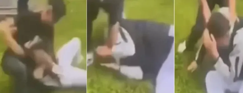 Parkta 13 yaşındaki çocuğu darp etti