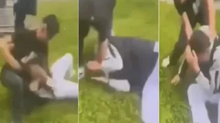 Parkta 13 yaşındaki çocuğu darp etti