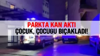 Parkta çocuk bıçaklandı