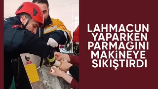Parmağı makineye sıkışan kadının imdadına itfaiye yetişti
