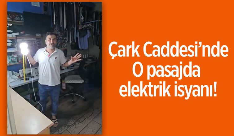 Pasaj esnafının elektrik kesintisi tepkisi