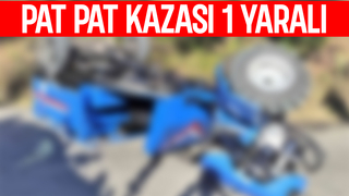 Pat pat devrildi: 1 yaralı