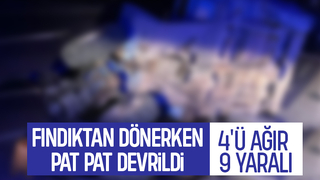 Pat pat devrildi: 4'ü ağır 9 yaralı