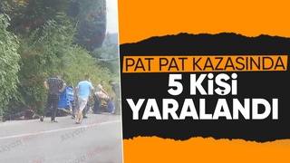 Pat pat devrildi 5 yaralı