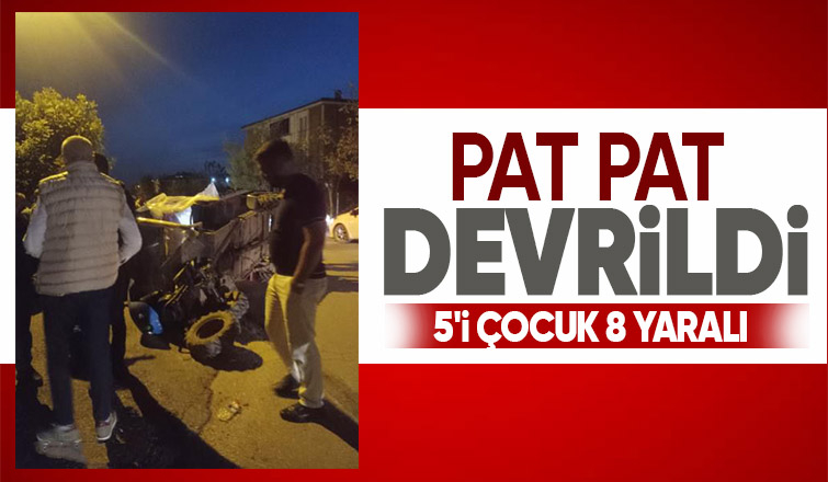 Pat pat kazası: 8 yaralı