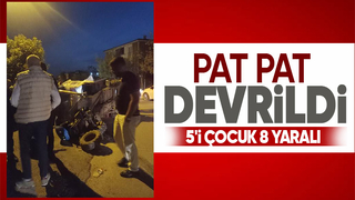 Pat pat kazası: 8 yaralı