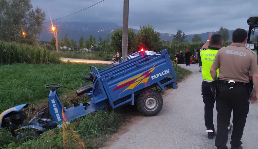 Pat pat kazasında sürücü yaralandı