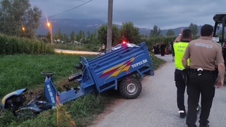 Pat pat kazasında sürücü yaralandı