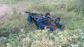 Pat pat şarampole yuvarlandı:1 ölü