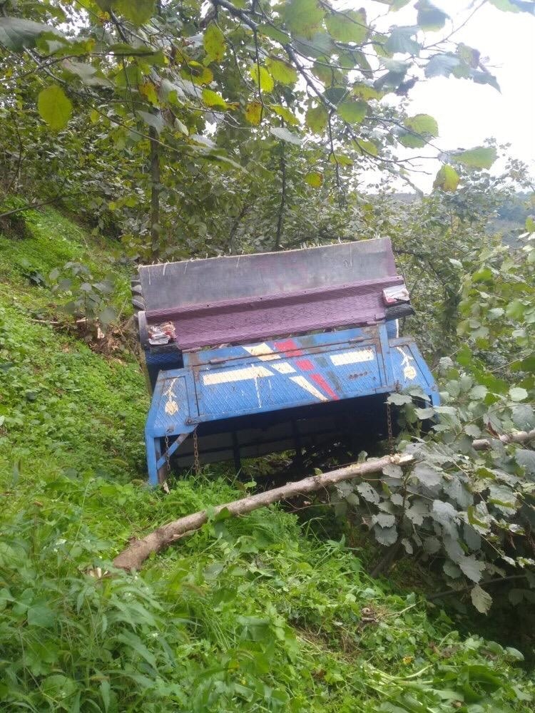 Pat pat şarampole yuvarlandı