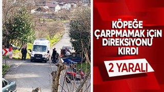 Pat pat takla attı: 2 yaralı