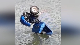 Pat pat yaylada gölete uçtu