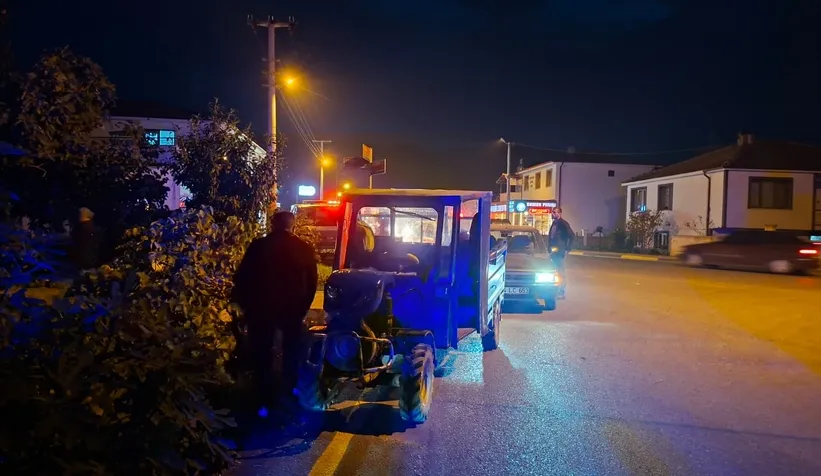 Pat patın çarptığı motosikletli yaralandı