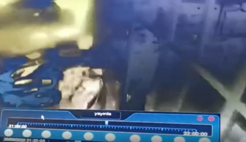 Patlama anı kamerada