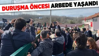 Patlama davası öncesi arbede çıktı